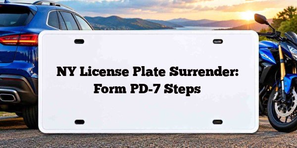 NY License Plate Surrender: Form PD-7 Steps