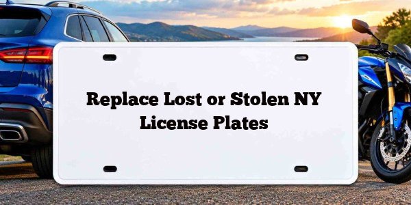 Replace Lost or Stolen NY License Plates